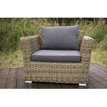  "Капучино" кресло из искусственного ротанга, цвет соломенный, фото 8 