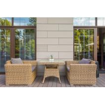  "Капучино" кресло из искусственного ротанга, цвет соломенный, фото 12 