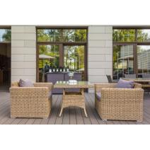  "Капучино" кресло из искусственного ротанга, цвет соломенный, фото 13 