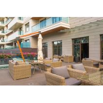  "Капучино" кресло из искусственного ротанга, цвет соломенный, фото 14 