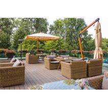  "Капучино" кресло из искусственного ротанга, цвет соломенный, фото 18 