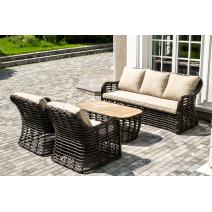  "Ницца" лаунж-зона из искусственного ротанга, цвет бронзовый, фото 2 