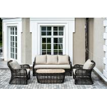  "Ницца" лаунж-зона из искусственного ротанга, цвет бронзовый, фото 3 