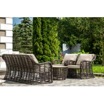  "Ницца" лаунж-зона из искусственного ротанга, цвет бронзовый, фото 7 