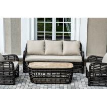  "Ницца" лаунж-зона из искусственного ротанга, цвет бронзовый, фото 8 