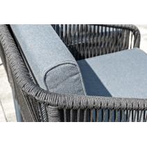  "Канны" лаунж-зона 4-местная плетеная из роупа (веревки), цвет темно-серый, фото 10 