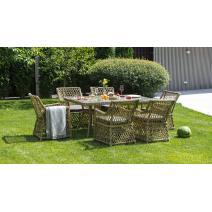  "Латте" обеденная группа плетеная, цвет соломенный, фото 3 