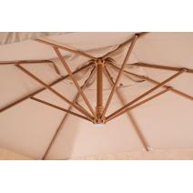  "Корсика" зонт уличный 3х3м на боковой алюминиевой опоре, цвет под дерево, фото 9 