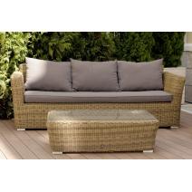  "Капучино" журнальный столик из искусственного ротанга, цвет соломенный, фото 5 