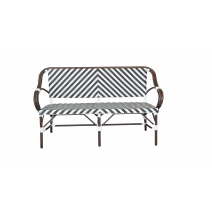  "Кабри" диван двухместный из искусственного ротанга, цвет черно-белый, фото 2 