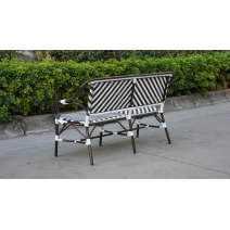  "Кабри" диван двухместный из искусственного ротанга, цвет черно-белый, фото 8 