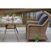  "Гляссе" обеденная группа из искусственного ротанга, цвет соломенный, фото 7 