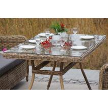  "Гляссе" обеденная группа из искусственного ротанга, цвет соломенный, фото 9 