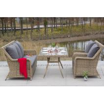  "Гляссе" обеденная группа из искусственного ротанга, цвет соломенный, фото 10 