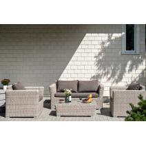  "Капучино Сингл" лаунж-зона из искусственного ротанга, цвет бежевый, фото 4 