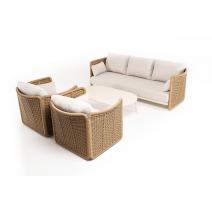  "Аликанте" лаунж-зона из искусственного ротанга, цвет соломенный, фото 18 