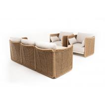  "Аликанте" лаунж-зона из искусственного ротанга, цвет соломенный, фото 20 