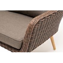  "Прованс" диван из искусственного ротанга трехместный, цвет коричневый, фото 5 