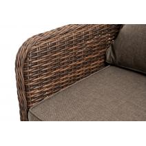  "Прованс" диван из искусственного ротанга трехместный, цвет коричневый, фото 7 