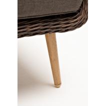  "Прованс" диван из искусственного ротанга трехместный, цвет коричневый, фото 9 