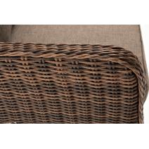  "Прованс" диван из искусственного ротанга трехместный, цвет коричневый, фото 11 