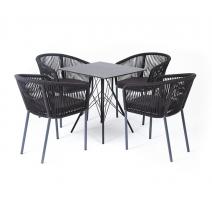  "Форли" обеденная группа на 4 персоны, квадратный стол, цвет "серый гранит", фото 5 