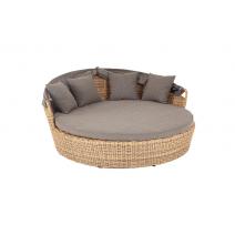  "Стильяно" плетеная кровать круглая, цвет соломенный, фото 14 