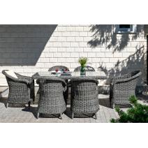  "Эспрессо" обеденная группа плетеная, цвет графит, фото 4 