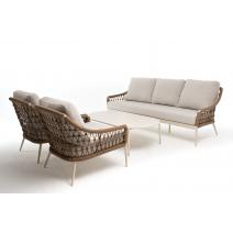  "Венеция" лаунж-зона из искусственного ротанга, цвет соломенный, фото 57 