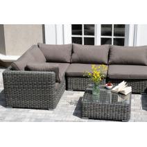  "Лунго" трансформирующаяся лаунж-зона из искусственного ротанга, цвет графит, фото 7 