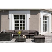  "Лунго" трансформирующаяся лаунж-зона из искусственного ротанга, цвет графит, фото 12 