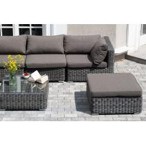  "Лунго" трансформирующаяся лаунж-зона из искусственного ротанга, цвет графит, фото 13 