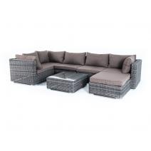  "Лунго" трансформирующаяся лаунж-зона из искусственного ротанга, цвет графит, фото 17 