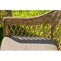  "Дольче" обеденная группа из искусственного ротанга, цвет соломенный, фото 6 