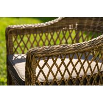  "Дольче" обеденная группа из искусственного ротанга, цвет соломенный, фото 8 