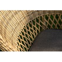  "Дольче" обеденная группа из искусственного ротанга, цвет соломенный, фото 11 