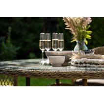  "Дольче" обеденная группа из искусственного ротанга, цвет соломенный, фото 12 