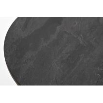  "Сантьяго" журнальный стол из HPL круглый Ø40 H55, каркас из стали золотой, цвет столешницы "серый гранит", фото 3 