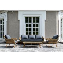  "Прованс" лаунж-зона плетеная из искусственного ротанга, цвет соломенный, фото 2 