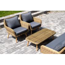  "Прованс" лаунж-зона плетеная из искусственного ротанга, цвет соломенный, фото 8 