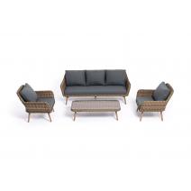  "Прованс" лаунж-зона плетеная из искусственного ротанга, цвет соломенный, фото 20 