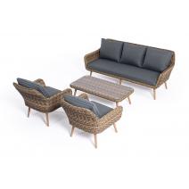  "Прованс" лаунж-зона плетеная из искусственного ротанга, цвет соломенный, фото 22 