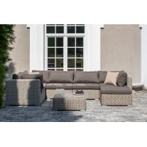  "Лунго" трансформирующаяся лаунж-зона из искусственного ротанга, цвет бежевый, фото 4 