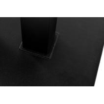  "Каффе" обеденный стол из HPL 140х70см, цвет "серый гранит", подстолье двойное черное, фото 6 