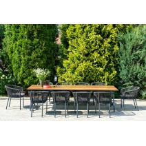  "Куба" обеденная группа на 10 персон, стол HPL "дуб", круглый роуп, фото 2 