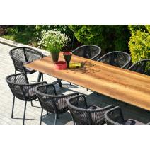  "Куба" обеденная группа на 10 персон, стол HPL "дуб", круглый роуп, фото 3 