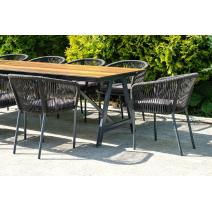  "Куба" обеденная группа на 10 персон, стол HPL "дуб", круглый роуп, фото 4 