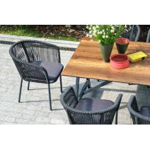  "Куба" обеденная группа на 10 персон, стол HPL "дуб", круглый роуп, фото 5 