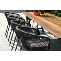  "Куба" обеденная группа на 10 персон, стол HPL "дуб", круглый роуп, фото 6 