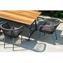  "Куба" обеденная группа на 10 персон, стол HPL "дуб", круглый роуп, фото 7 